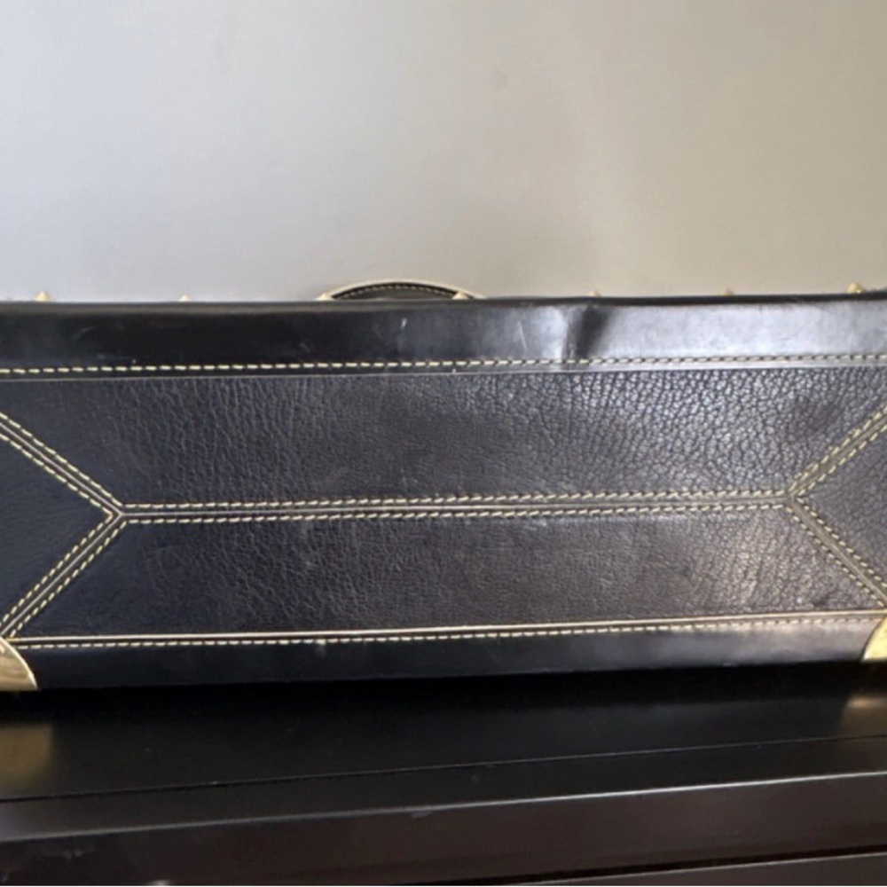 Louis Vuitton Black Leather Satchel with Gold Hardware - Picture 5 of 15